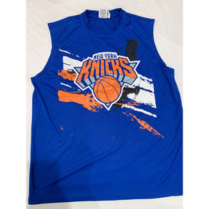 NBA New York Knick Basketball Training Short Sleeve Shirt jersey Zipway Size XL